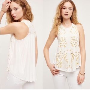 Anthropologie Akemi + Kin Filigree Lace Tank